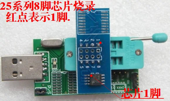New ch341a bios usb programmer sop8 test clip soic8 sop16 1.8V adapter w25q64 mx25l6405 mx25l6405d 24 25 usb eeprom programmer