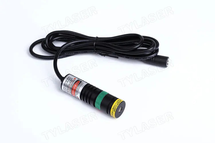 Focusable 18x65mm 520nm Green Dot Laser Module Diode for Heat Press Screen Printing Alignment Sawmill Wood Fabric Cutting Cutter
