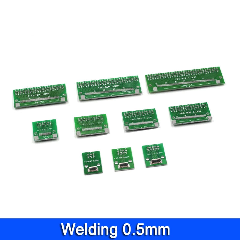 FPC/FFC flat cable transfer plate is directly inserted DIY 0.5MM 1MM spacing connector 6P/8P/10P/20P/30P/40P/60P