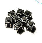 50PCS Momentary Tactile Push Button Click Switch 6X6mm 4.3mm-17mm H=4.3mm 4.5mm 5mm 6mm 7mm 8mm 9mm 10mm 13mm 14mm 4Pin Switch