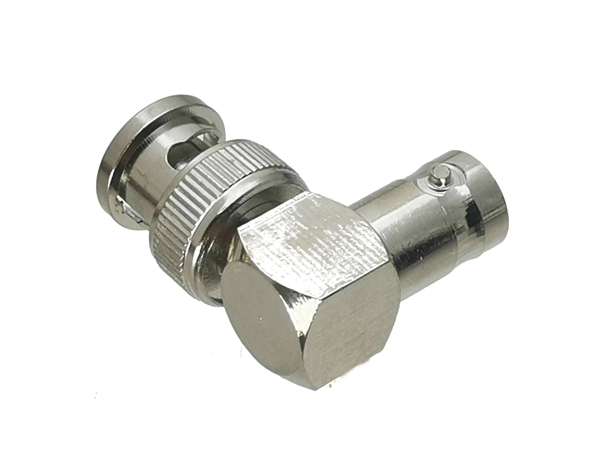 1Pcs BNC Male plug to BNC Female jack Right angle RF Adapter Connector Coaxial High Quanlity