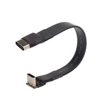 USB 2.0 Type C Ribbon Flat Cable Shielded Extension FPC Cable USB 2.0 USB-C 90 Degree Up/Down Angled Connectors 5CM-3M For TV PC