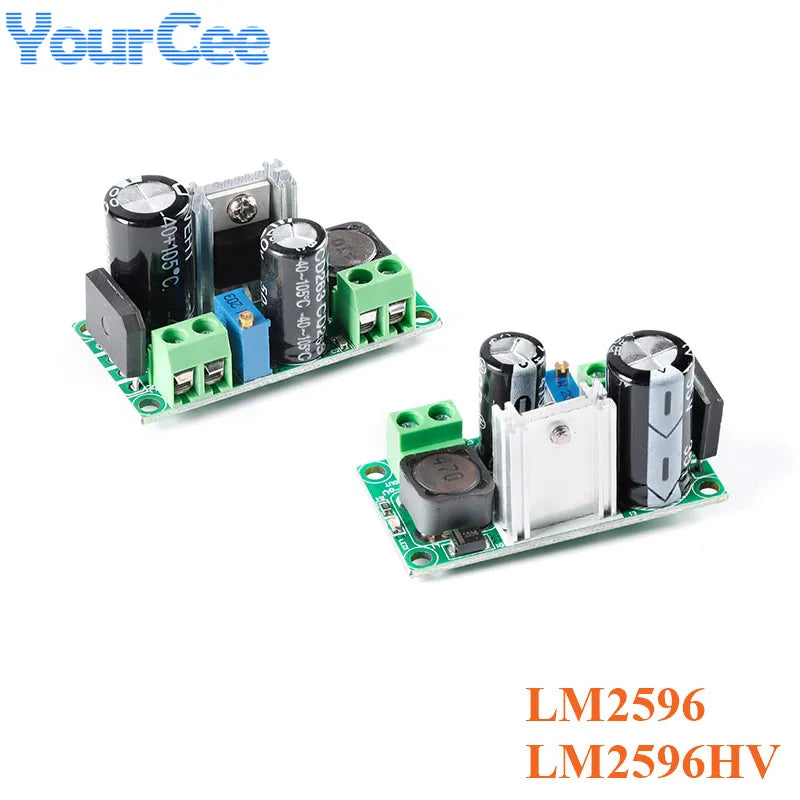 LM2596 LM2596HV AC/DC to DC Buck Step Down Converter Board Adjustable Power Supply Module