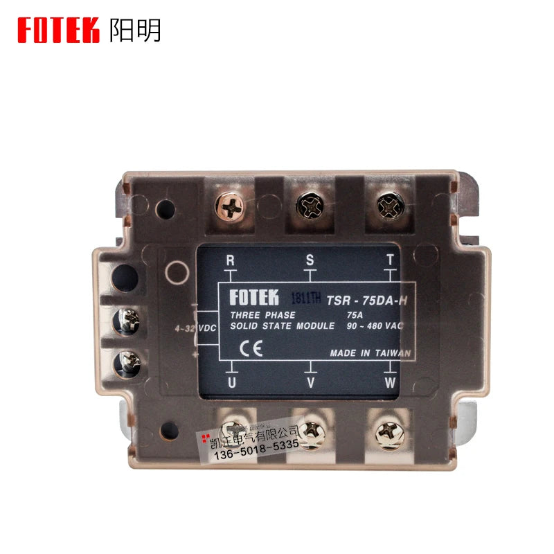 FOTEK three-phase solid state relay module TSR-25DA / 40DA / 50DA / 75DA TSR-25DA-H TSR-40DA-H / 50DA-H / 75DA-H SSR-25DA