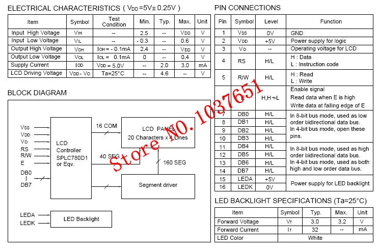 LCD Module 20x4 2004 OLED Display  3.3v or 5v  LC2041 good quality
