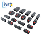 1 Set 2 3 4 6 8 12 16 20 2Pin Way Molex Car Waterproof Connector Tail Lamp Male Female Socket Plug 33471-0301 33472-0601