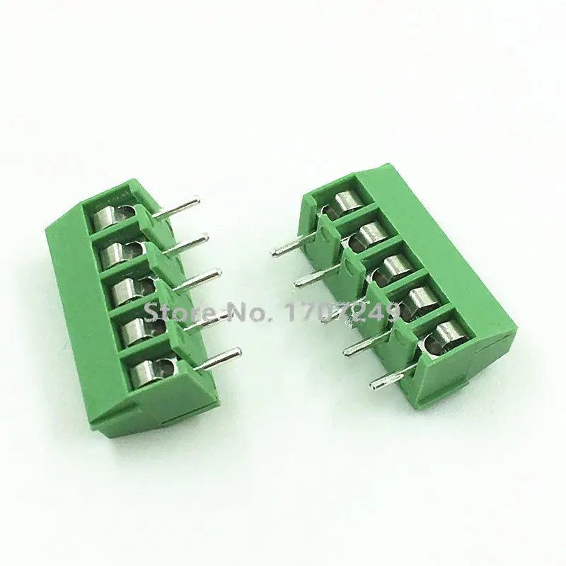 10pcs/lot KF350-3.5 2P-6Pin Terminal 300V 10A KF350 3.5mm 2Pin-6Pin Straight Pin PCB Screw Terminal Block Connector 24-18AWG