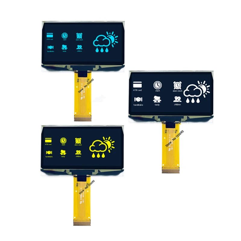 2.42 2.4 Inch Blue White Yellow 128x64 OLED Display Module 8Bit-6800/8080 SPI Serial I2C IIC Interface 24PIN 2864ASWP SSD1309