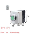 start and stop self-reset Momentary Waterproof button box switch emergency stop industrial control box