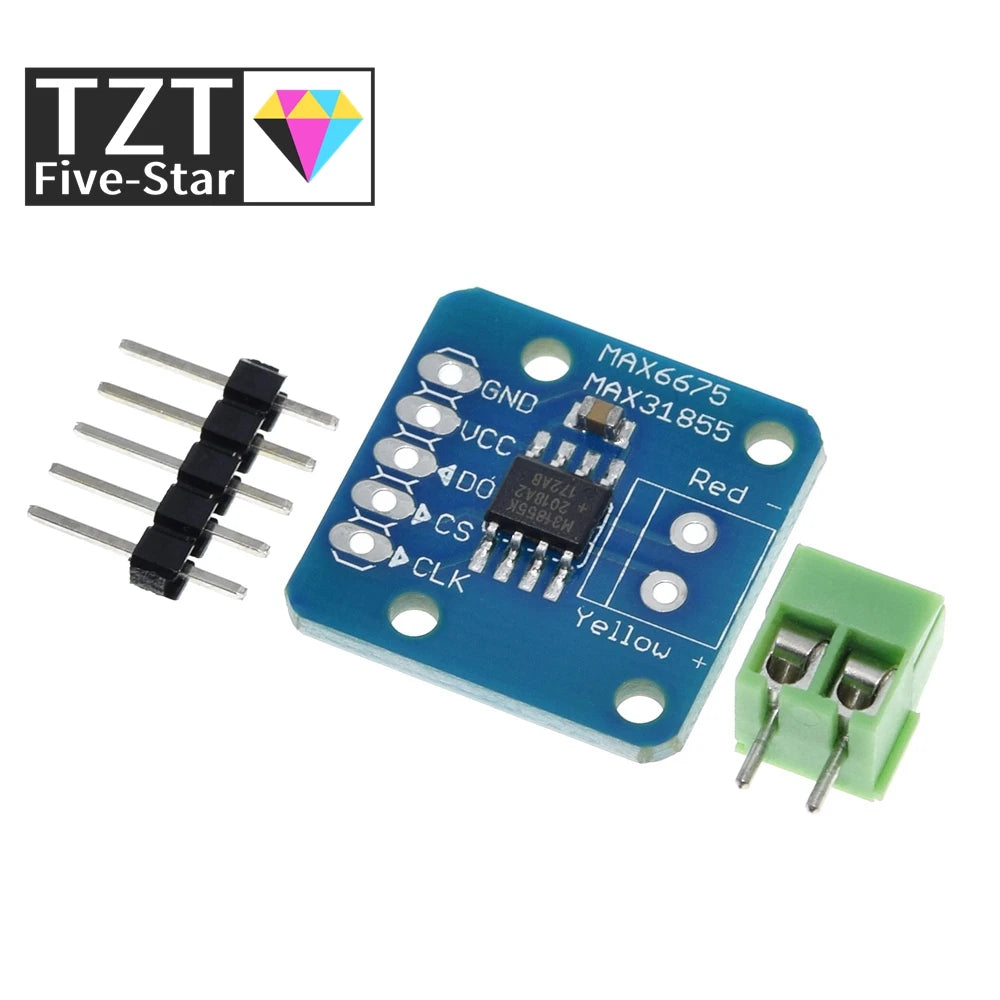TZT 1/3PCS MAX31855 Module K Type Thermocouple temp Sensor new Temperature measurement module
