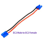 XT30 XT60 XT90 XT90S EC2 EC3 EC5 Tamiya MPX Deans JST Male to Female Extension Cable Wire 14awg 10/15cm for RC Battery Charger