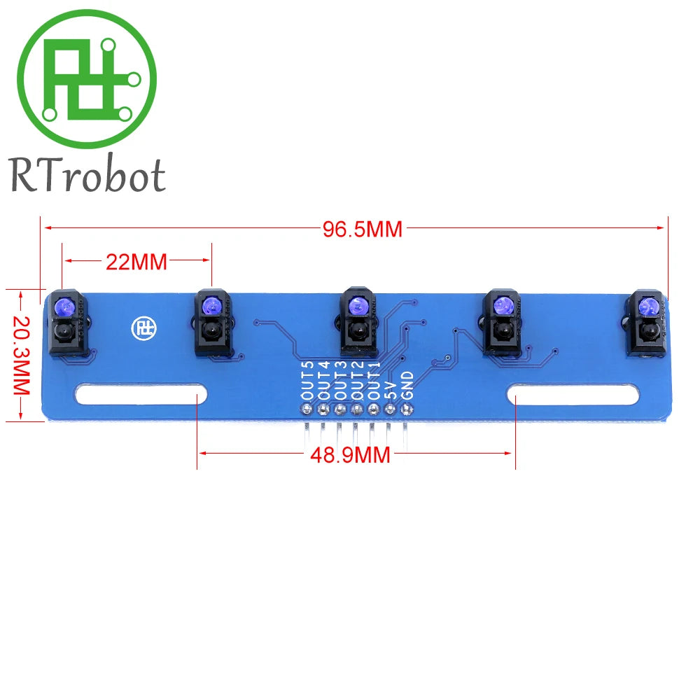 TCRT5000 Infrared Reflective Sensor IR Photoelectric Switch Barrier Line Track Module For Arduino Diode Triode Board 3.3v/5V