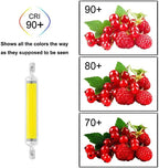 R7S LED Glass Tube 78MM 15W 20W COB Bulb 118MM 30W 40W R7S Corn Lamp J78 J118 AC220V 110V Replace Halogen Light 50W Lampadas