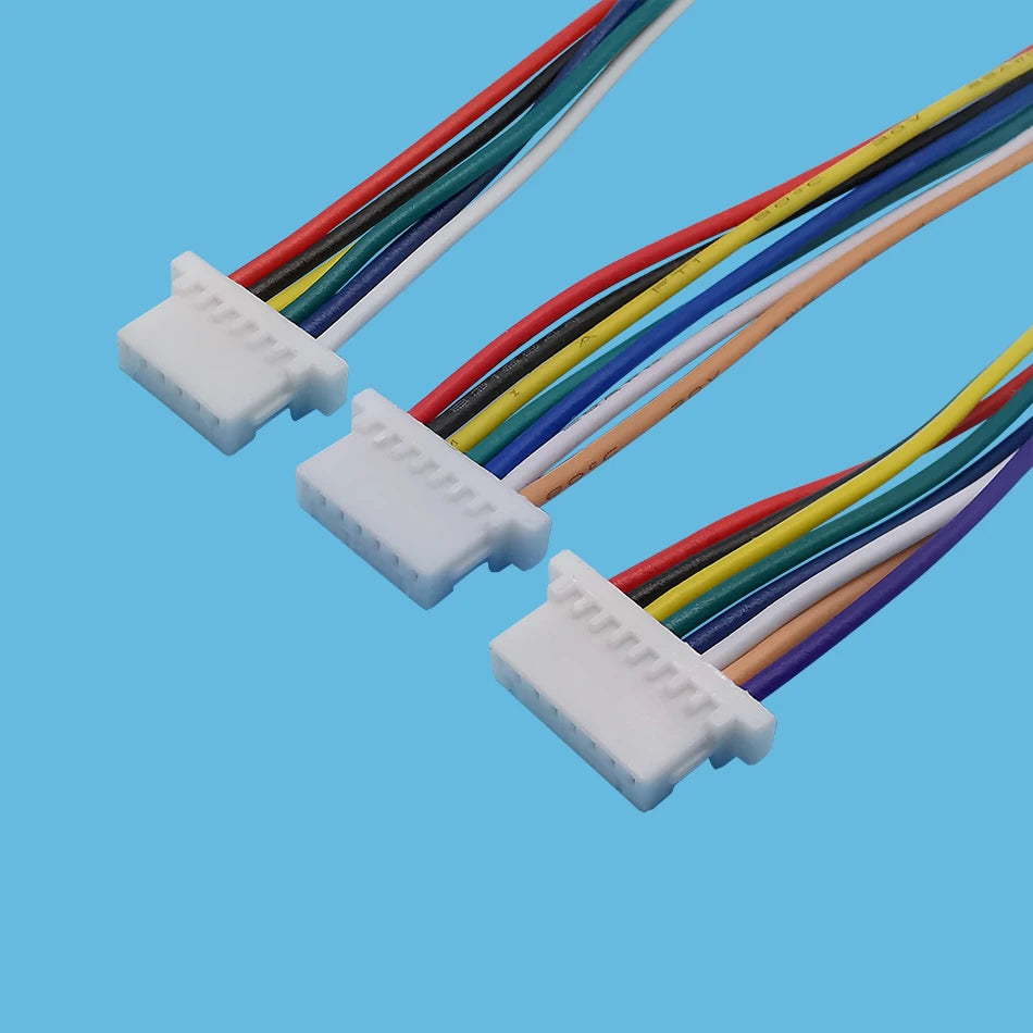20Pcs JST SH1.0 1.0mm Pitch 2P 3P 4P 5P 6P 7P 8 Pin Female to Female Double Head Cable Wire Connector Length 10cm 28AWG