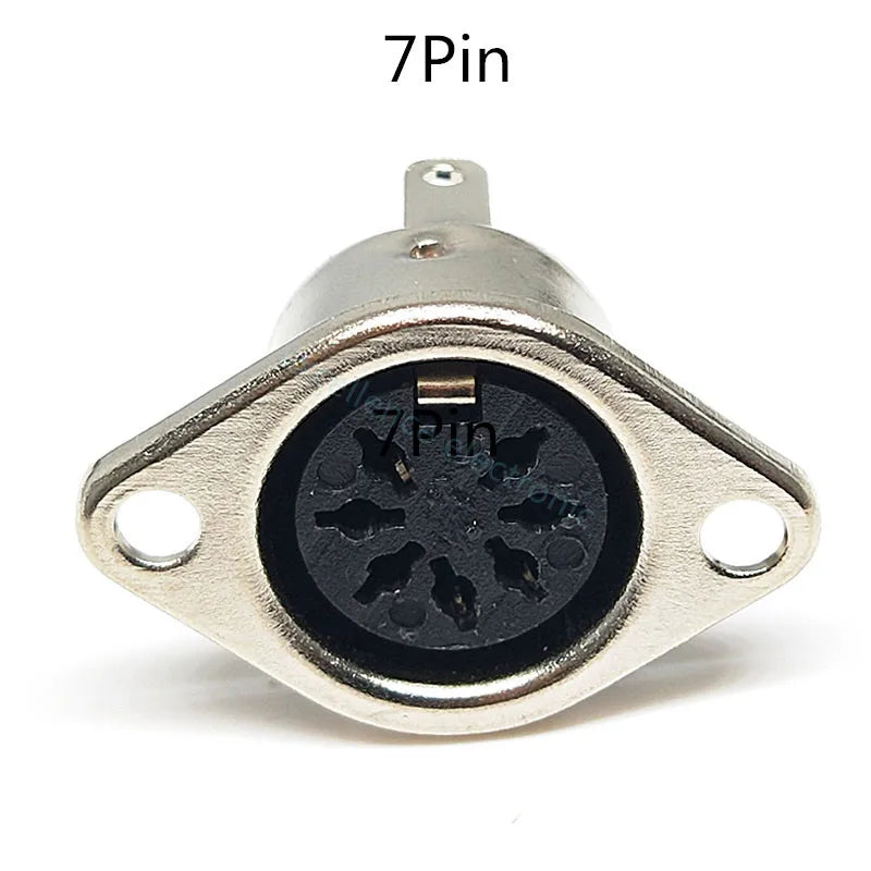 5/10Pcs Keyboard Socket DIN S Terminal Connector Female Jack Mount Adapter 3P 4P 5P 6P 7P 8P Computer MIDI Cable Solder Adapter