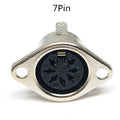 5/10Pcs Keyboard Socket DIN S Terminal Connector Female Jack Mount Adapter 3P 4P 5P 6P 7P 8P Computer MIDI Cable Solder Adapter