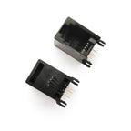5/10pcs RJ11 Telephone Socket 4P4C 6P2C 6P4C 6P6C Modular Network PCB Plug Horizontal Right Angle Crystal Head Female Socket