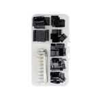 Dupont Connector 2.54mm Cable Jumper Wire Pin Header Housing Kit Male Crimp Pins+Female Pin Terminal Connector Electric Cable