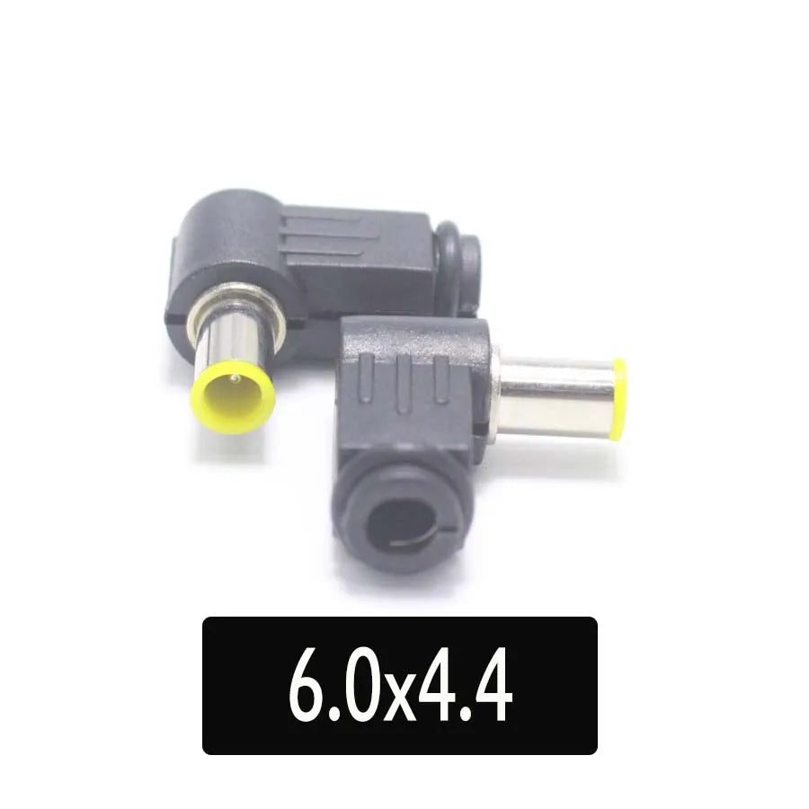 2PCS Male DC Power Plug Connector Angle 90 Degree L Shaped Plastic 5.5*2.5 5.5*2.1 4.8*1.7 4.0*1.7 3.5*1.35 3.5*1.1 2.5*0.7mm