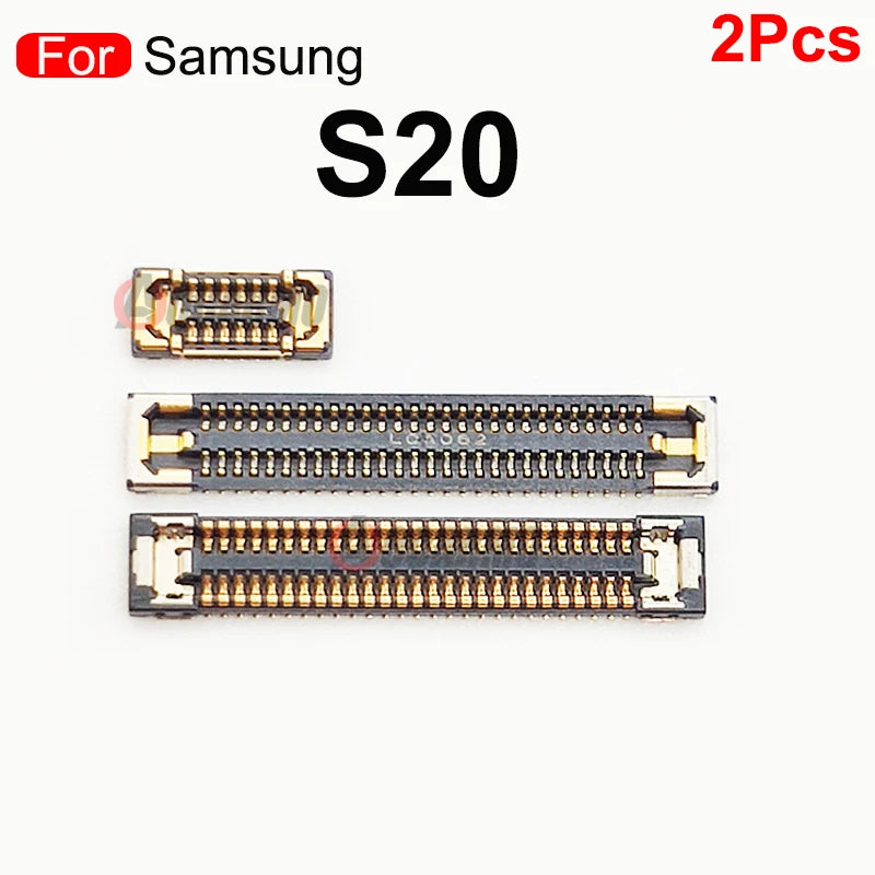 2Pcs For Samsung Galaxy S20 LCD FPC Plug Main Board PCB Connector Mainboard Flex Connector WIFI Signal Antenna