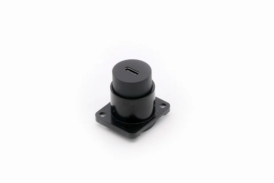 Waterproof D Type Chassis Connector,Type C Female to Female USB-C Converter Adapter Type-C Panel Mount DIY Jack with Dust Cover