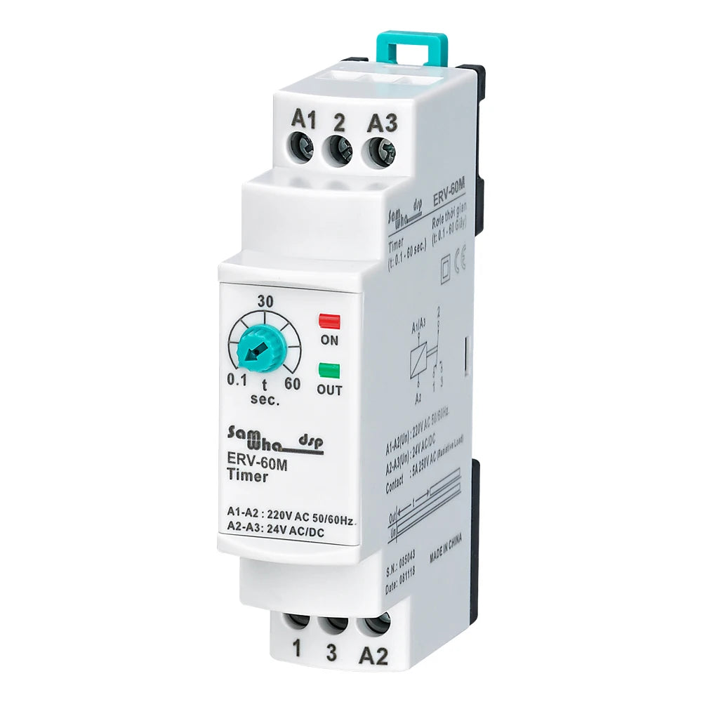 Samwha-Dsp ERV-XXM Off Delay Time Relay Electronic Adjustable