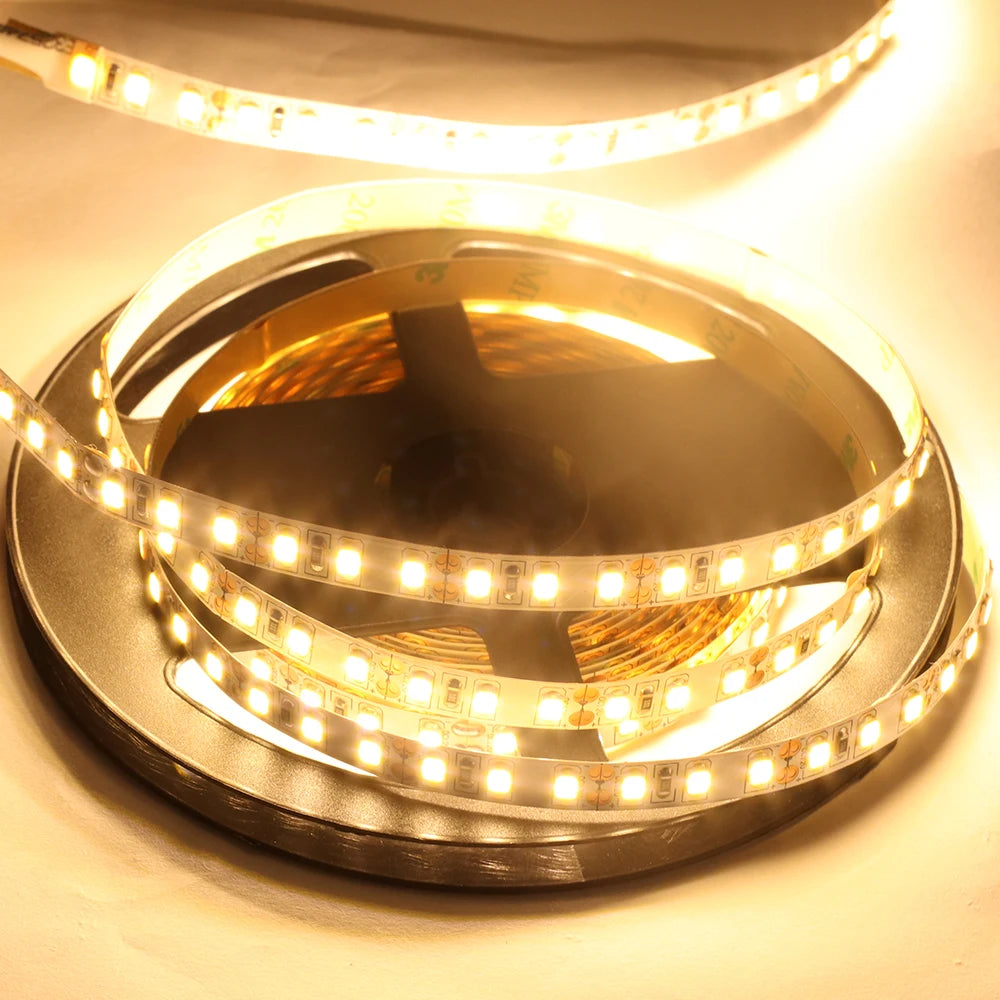 5V 12V 24V 2835 Led Strip 5m 300/600/2400 Pixels Led Tape SMD 3528 Fiexible Light Bar Strips Under Cabinet Lighting Backlight