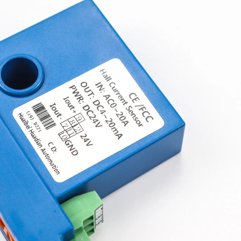 100A input split core ac current transmitter 4-20ma output small hall effect current transducer