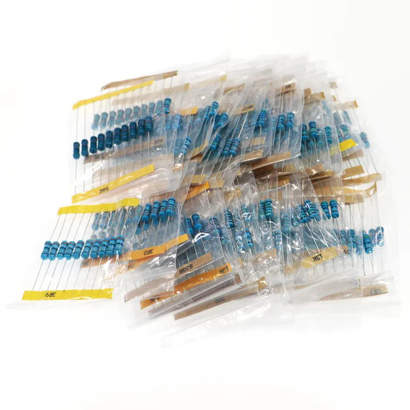 860Pcs 86Values x 10Pcs 1% 1W Metal Film Resistor Assorted Kit set  0.1 ohm~ 10M ohm Capacitor Range box