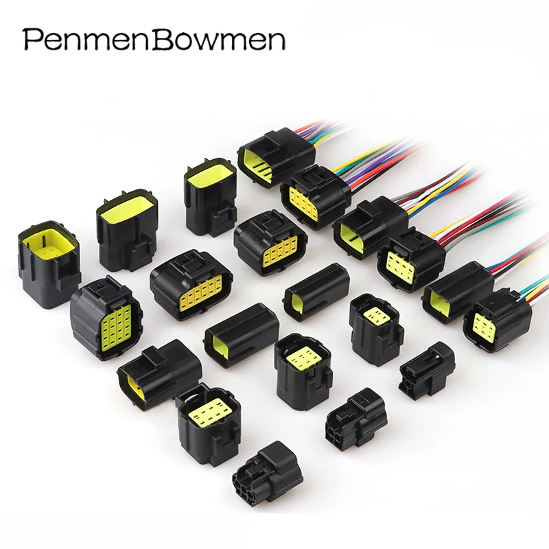1 Set 1 2 3 4 6 8 10 12 16 Pin Car Truck Socket Oxygen Electrical Cable Connectors Waterproof Female Male Wire Harness Plug