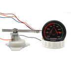 12V/24V STBD PORT Rudder Angle Meter 85mm Rudder Angle Indicator with 0-190 ohm Rudder Angle Sensor 7 Color Backlight Customized
