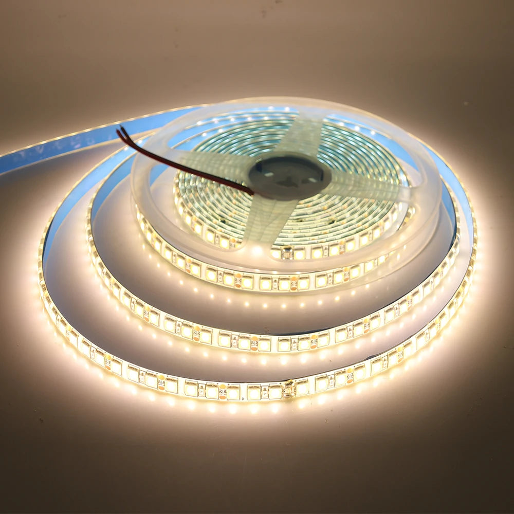 DC 12V Led Strip SMD 5050 5054 2835 Waterproof 6000K 4000K 3000K 60 120 240Leds/m Flexible LED Ribbon Tape Light Strip Lamp 5m