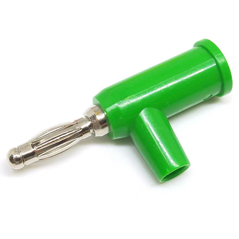 5/10Pcs 4mm Stackable Banana Plug Screw Type Connector Nickel Plated for Speaker & Multimeter No Welding Required