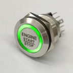 19mm 22mm 25mm 30mm Laser 'ENGINE START STOP' Engine Button ON OFF Ring Illuminated Momentary Push Button Switch+CE+RoHS