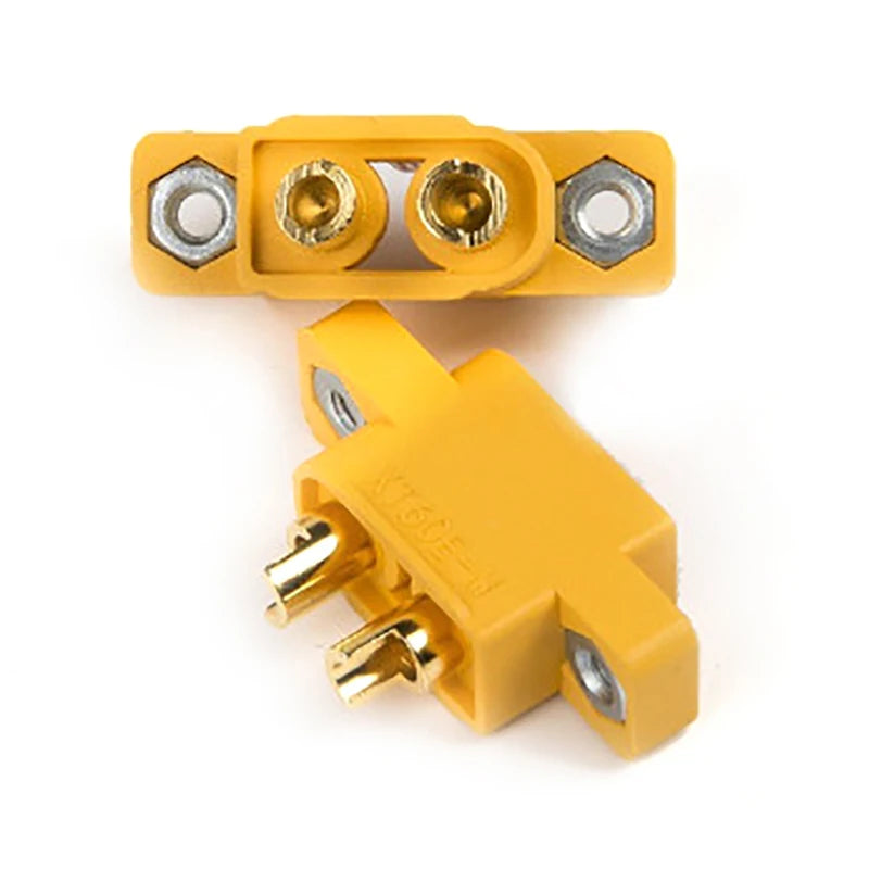 5pcs XT60E-M Mountable XT60 Male Plug Connector Model Aircraft Power Battery Plug Fixed Version Male XT60E1-M