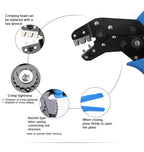 SN-01BM Crimping plier Kit Ratcheting Crimper Tool set with 460pcs 2.54mm JST-XH Connectors for AWG 28-20(0.08-0.5mm²)