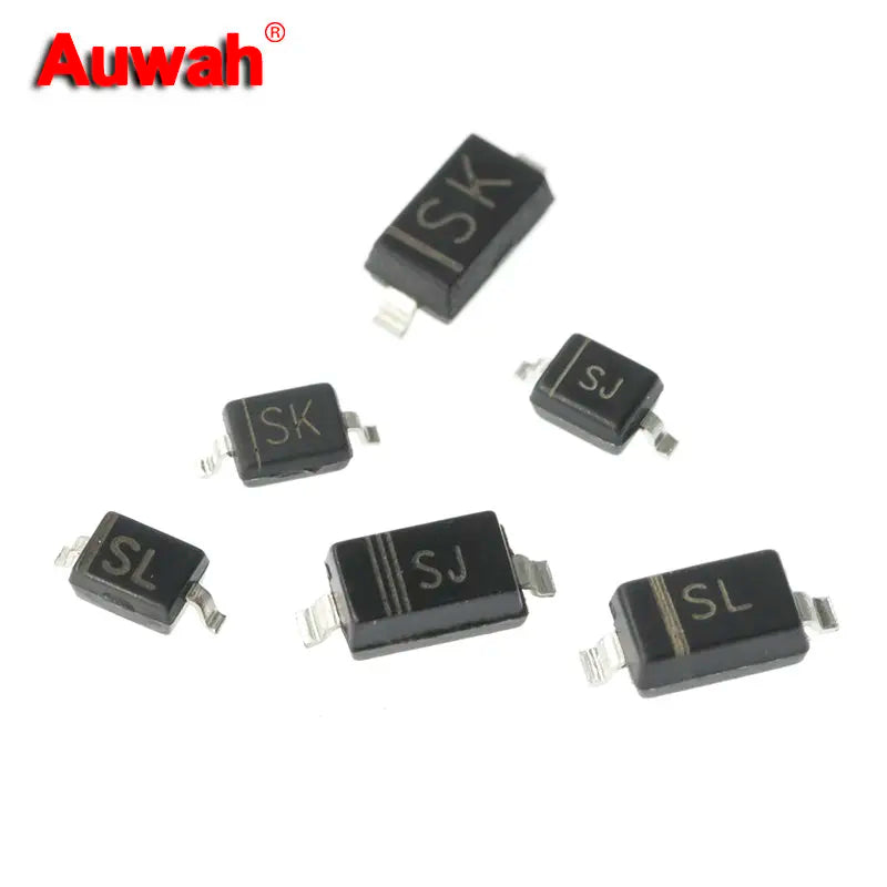 50pcs/lot SMD Schottky Diode 1N5817W 1N5818W 1N5819W 1N5817WS 1N5818WS 1N5819WS 0805 1206 SOD-323 SOD-123 SL SK SJ