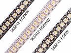 SK6812 RGBW (Similar WS2812B) Led Strip Light 4 in 1 30/60/144Leds/Pixels/m Individual Addressable Led Tape IP30/IP65/IP67 DC5V