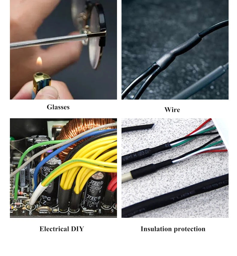 2：1 Thermoresistant Tube Heat Shrink Wrapping Kit Assorted Wire Cable Sulation Sleeving 3:1  Heat Shrink Tubing
