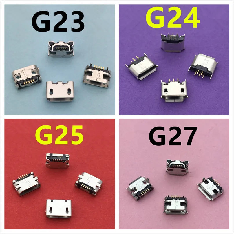 20Models Micro USB 5pin Female Connector For Mobile Phone Charging SMT Socket Data Jack Connector Port PCB Board Drop Shipping
