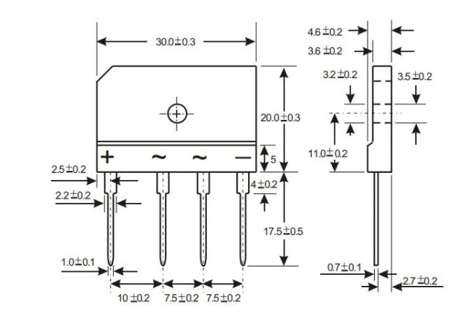 5PCS GBJ3510 35A 3510 1000V BRIDGE RECTIFIER KBJ3510