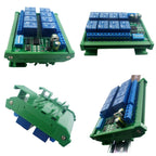 DC 12V 8 Ch RS485 Relay Board Modbus RTU UART Remote Control Switch DIN35 Rail Box for PLC Automation Control