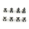 50pcs Micro Switch 4.5*4.5 Button Momentary Tactile Tact Push 3 Pin DIP Rgiht Angle 4.5x4.5x3.8/4.3/4.5/4.8/5/6/7/8 mm