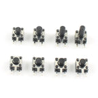 50pcs Micro Switch 4.5*4.5 Button Momentary Tactile Tact Push 3 Pin DIP Rgiht Angle 4.5x4.5x3.8/4.3/4.5/4.8/5/6/7/8 mm