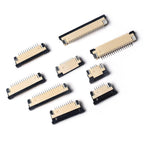 50pcs FFC FPC Connector 1.0mm 4/6/8/10/12/14/16/20/22/24 Pin Top Contact Flat Cable Connector Socket Sets