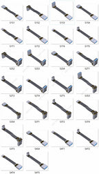 USB Type-C Ribbon Cable Flat EMI shielding FPC Cable USB 3.0 Type C 90 degree Angle Connector up downward 5cm-3m USB 3.1