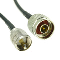 UHF MALE PL-259 PL259 Plug To N Male Connector Pigtail Coax RG58 Cable 15/30/50/100cm