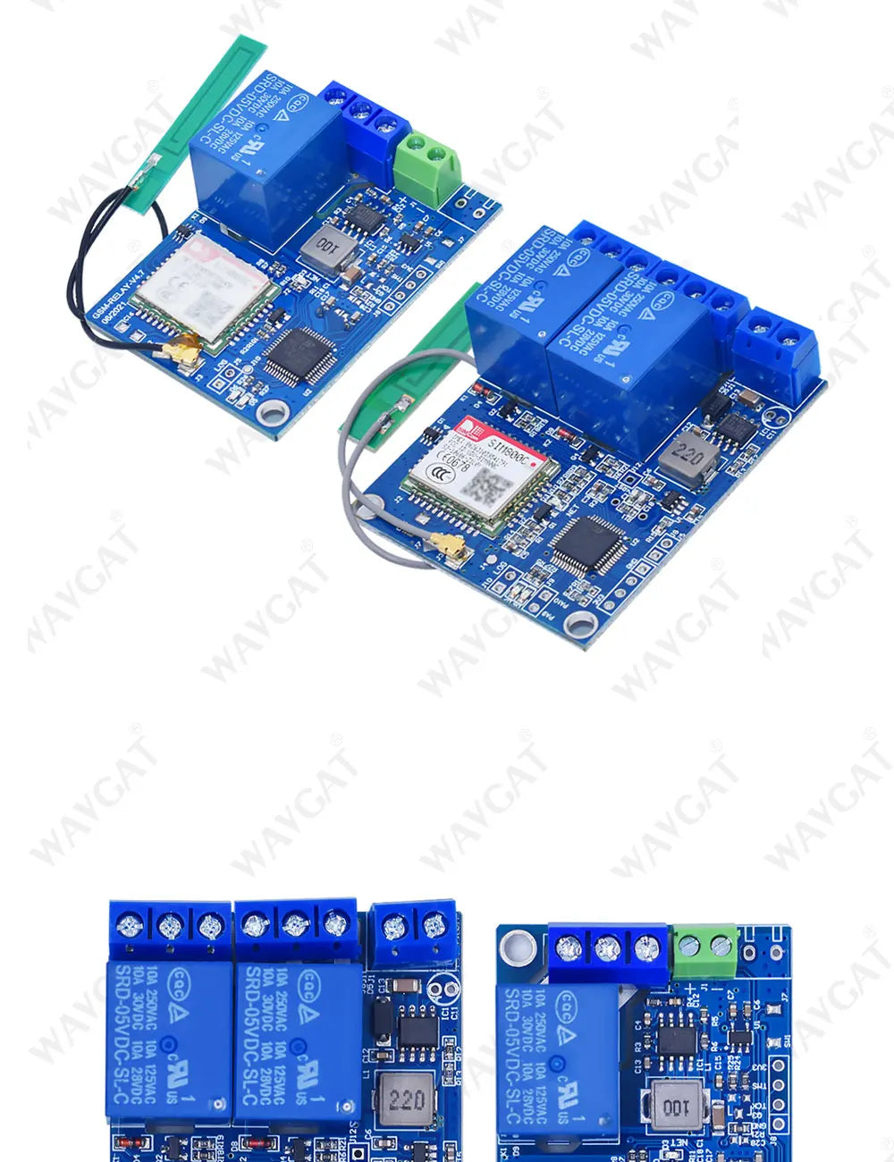 1/2 Channel Relay Module Sms Gsm Remote Control Switch Sim800C Stm32F103C8T6   for Greenhouse Oxygen Pump