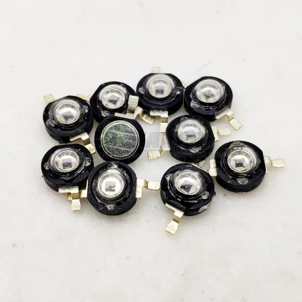 3W Infrared High Power Led Chips IR 850nm 940nm with Lens 60/120 Angle LEDs Camera Security Light Monitor CCTV Led Light Beads