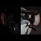 2x Dual Color LED flex Fender Channel Strip Red White Can Am Spyder f3s ryker dual color 3528 Orange LED strip Light